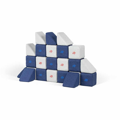 Jolly Heap Mini set, 24 magnetic blocks (2 shapes)
