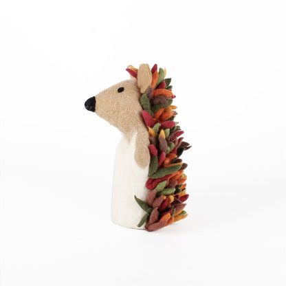 Hand Puppet Hedgehog Earth Tones 3D