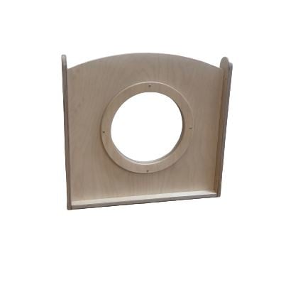 # Paneel met cirkel voor grondbox Spill, berken