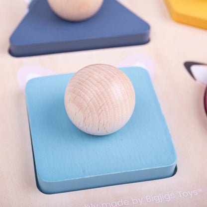 Wooden puzzle animals & shapes