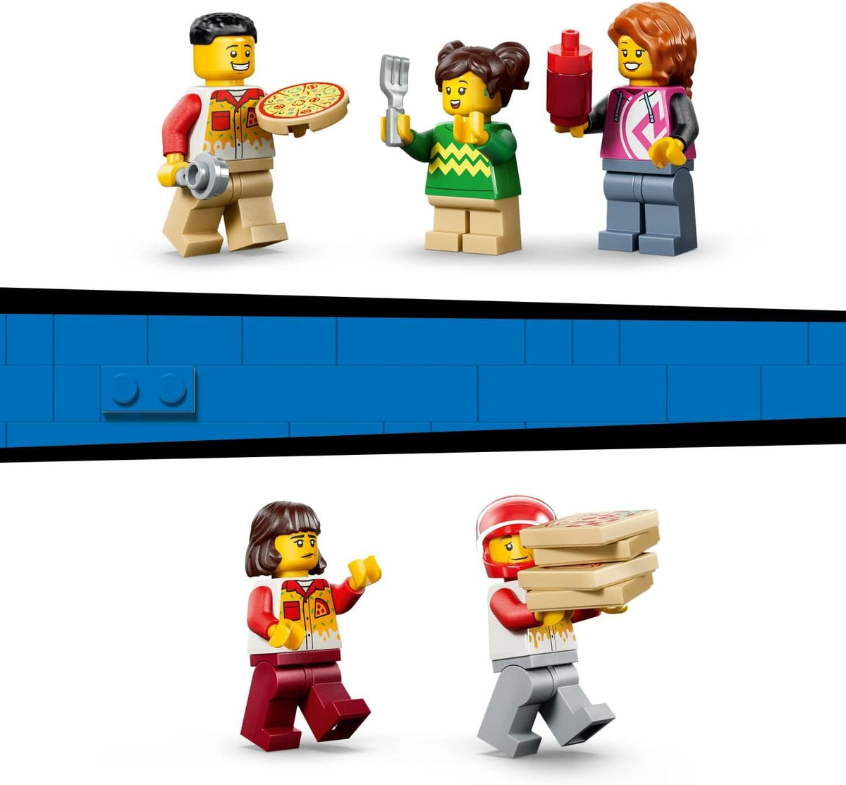 # Lego City Pizzacentrale met voertuigen