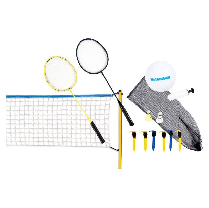 Volleyball and badminton set
