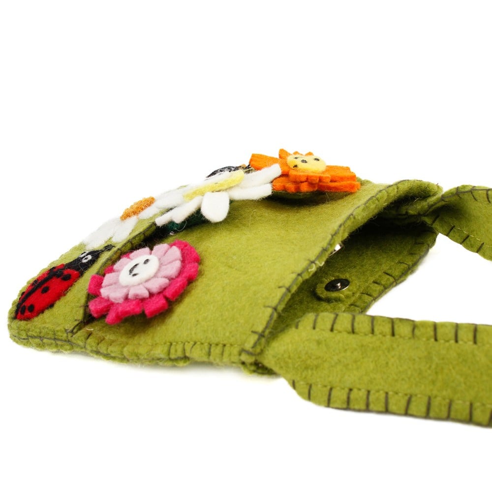 Tasje vingerpopjes "Insecten en Bloemen"