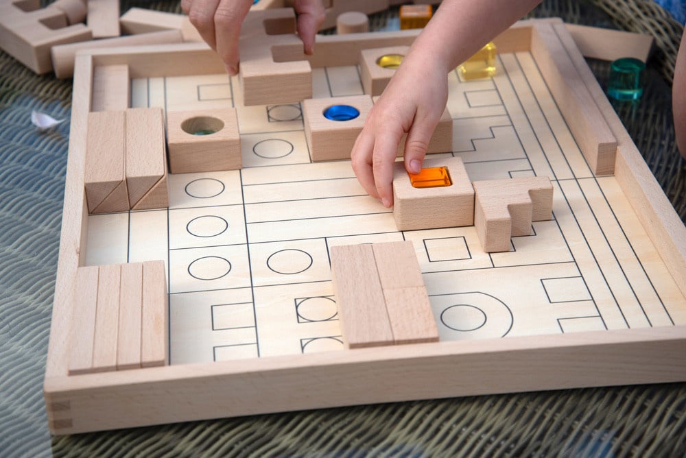 Tickit Wooden Gem Blocks, 83 pieces