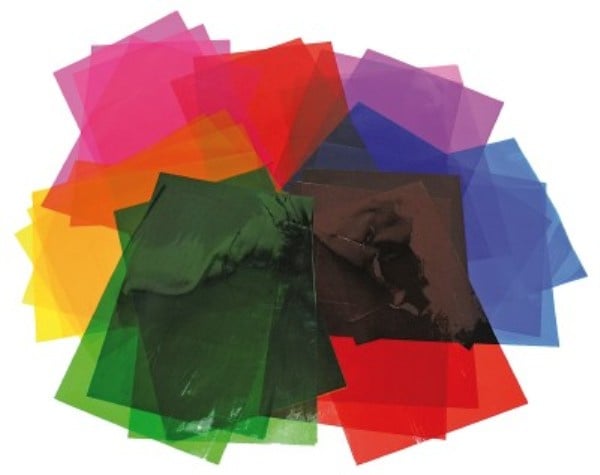 Transparent film A4, 8 sheets in 6 different colours