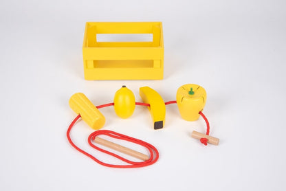 Tickit set van 5 gekleurde kistjes gevuld met groente en fruit