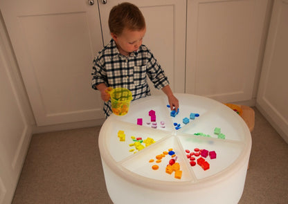 Tickit discovery tubs in transparent pie shape, 6 pieces