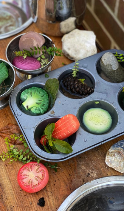 Sensory play food, vegetable
