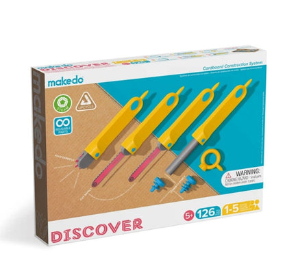 Makedo Discover Kit, 126-piece