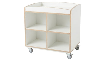 Mobile play table with raised edge and 6 bins, After School Care 4+
