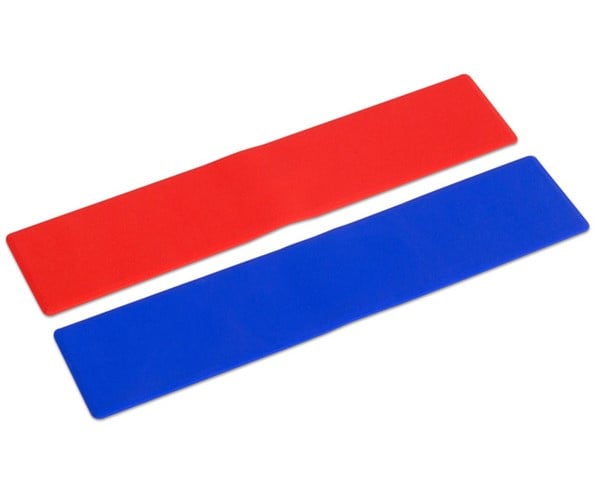 Floor markings, 20 lines red and blue