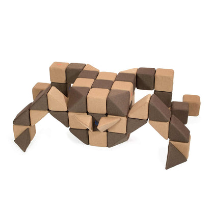 Jolly Heap Creative Set, 100 Magnetic Blocks (4 shapes)