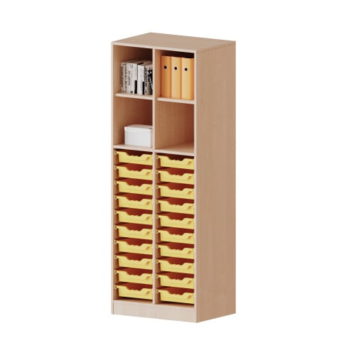 Ergotray kast deels open met 20 laden (M)
