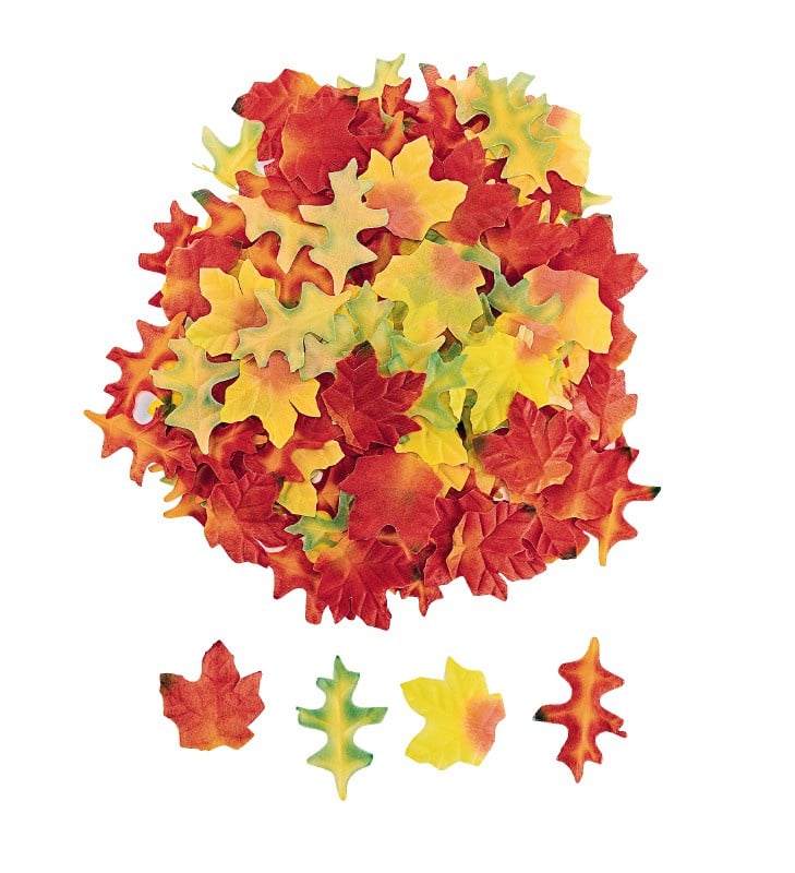 Textile autumn leaves