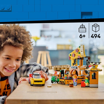 # Lego City Pizzacentrale met voertuigen