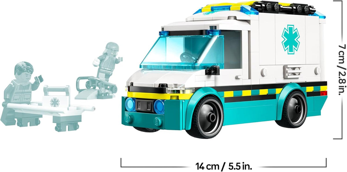 # Lego City Ambulance bouw- en speelset
