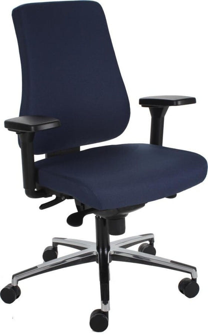Office chair Montreal with polished aluminum base