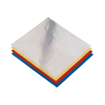 Metaalfolie vouwbladen 15 x 15 cm, 50 vel