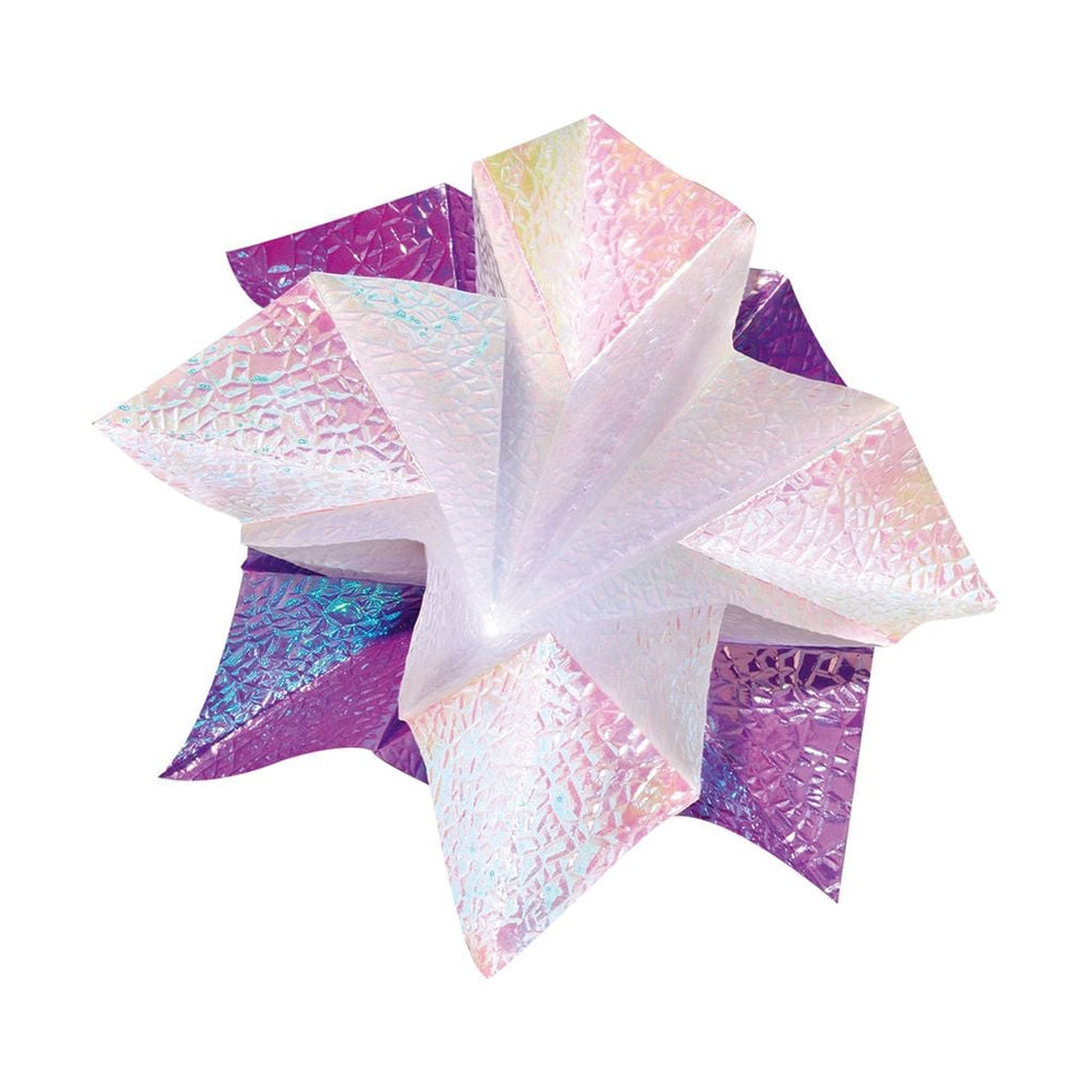 Vouwbladen iriserend met edelwerkende 'Kristalprint' 14 x 14 cm, 50 vel