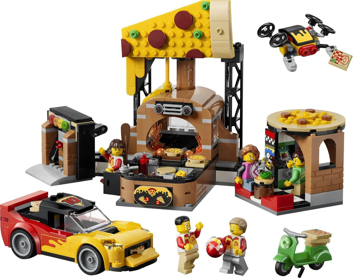 # Lego City Pizzacentrale met voertuigen