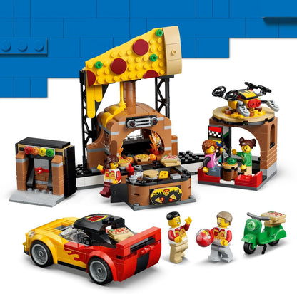 # Lego City Pizzacentrale met voertuigen