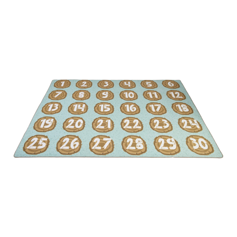 Large Tree Trunk Play Mat with Numbers 257 x 360 cm