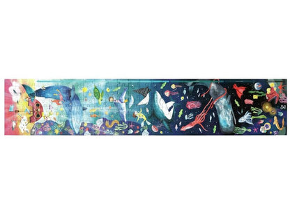 Mega puzzle Ocean Life with glow in the dark, 1.5 meters