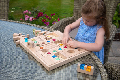 Tickit Wooden Gem Blocks, 83 pieces