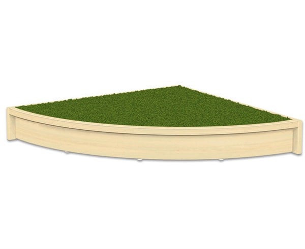 # Quarter circle stage platform 75 x 75 cm, height 12 cm