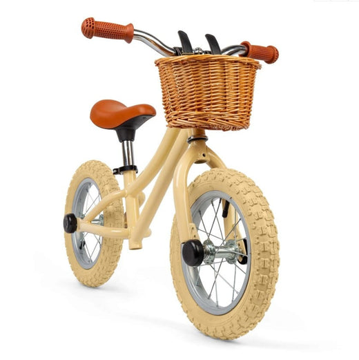 Toddler balance bike, cream-coloured