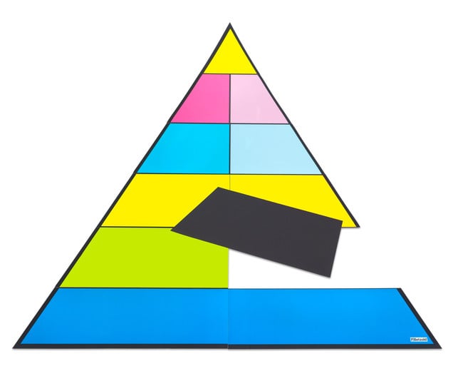 Food pyramid magnetic, 9 pieces