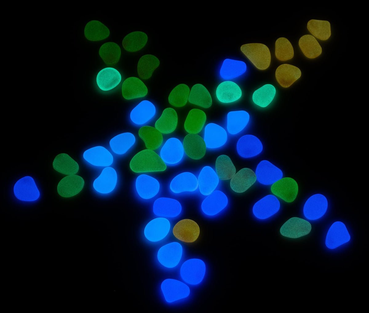 Glow in the dark pebbles