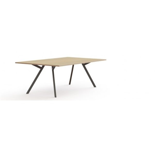 Bridge vergadertafel recht, vaste hoogte 75 cm