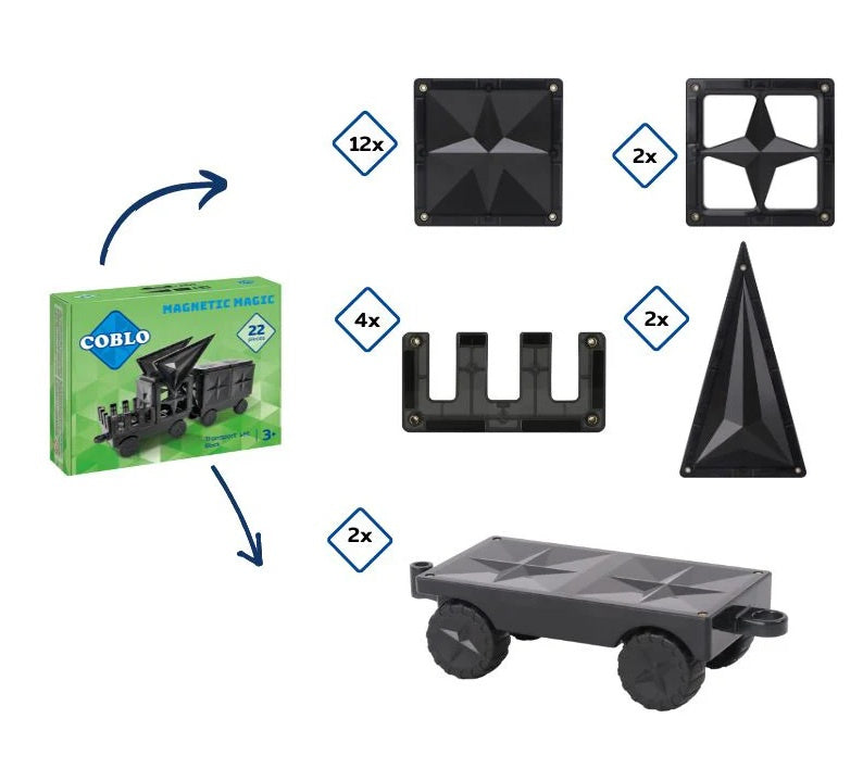Coblo black, 22 pieces
