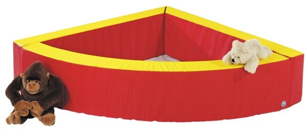 Ball pit quarter circle red / yellow, other colours possible!