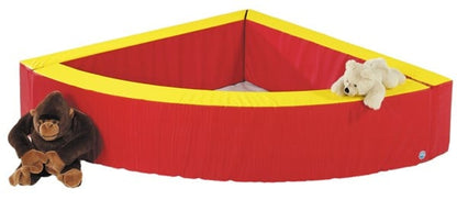 Ball pit quarter circle red / yellow, other colours possible!