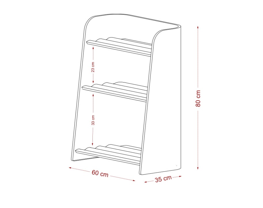 # Montessori bookcase/toy cabinet large