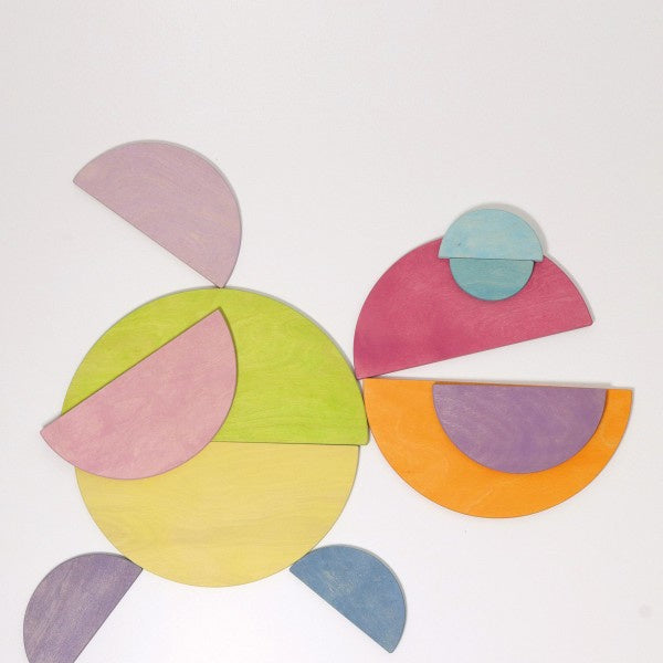 Grimms halve cirkels pastel kleurig