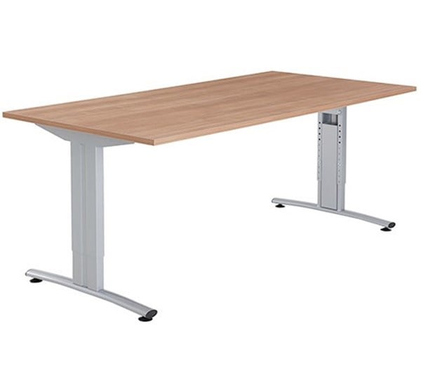 Basic vergadertafel recht, instelbaar 62-86 cm.