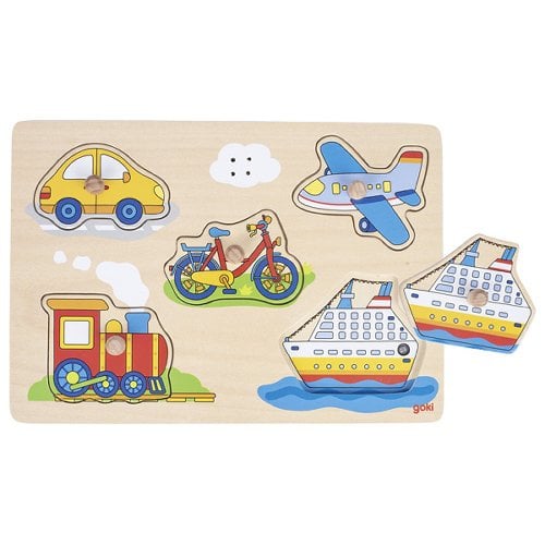 Transport sound puzzle, with vehicle sounds