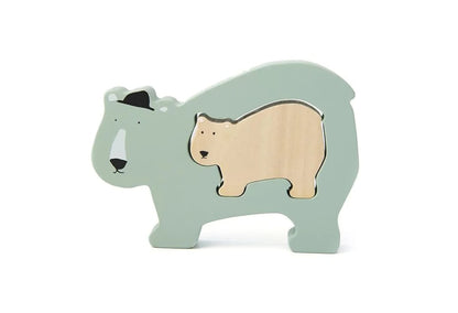 Houten babydieren puzzels