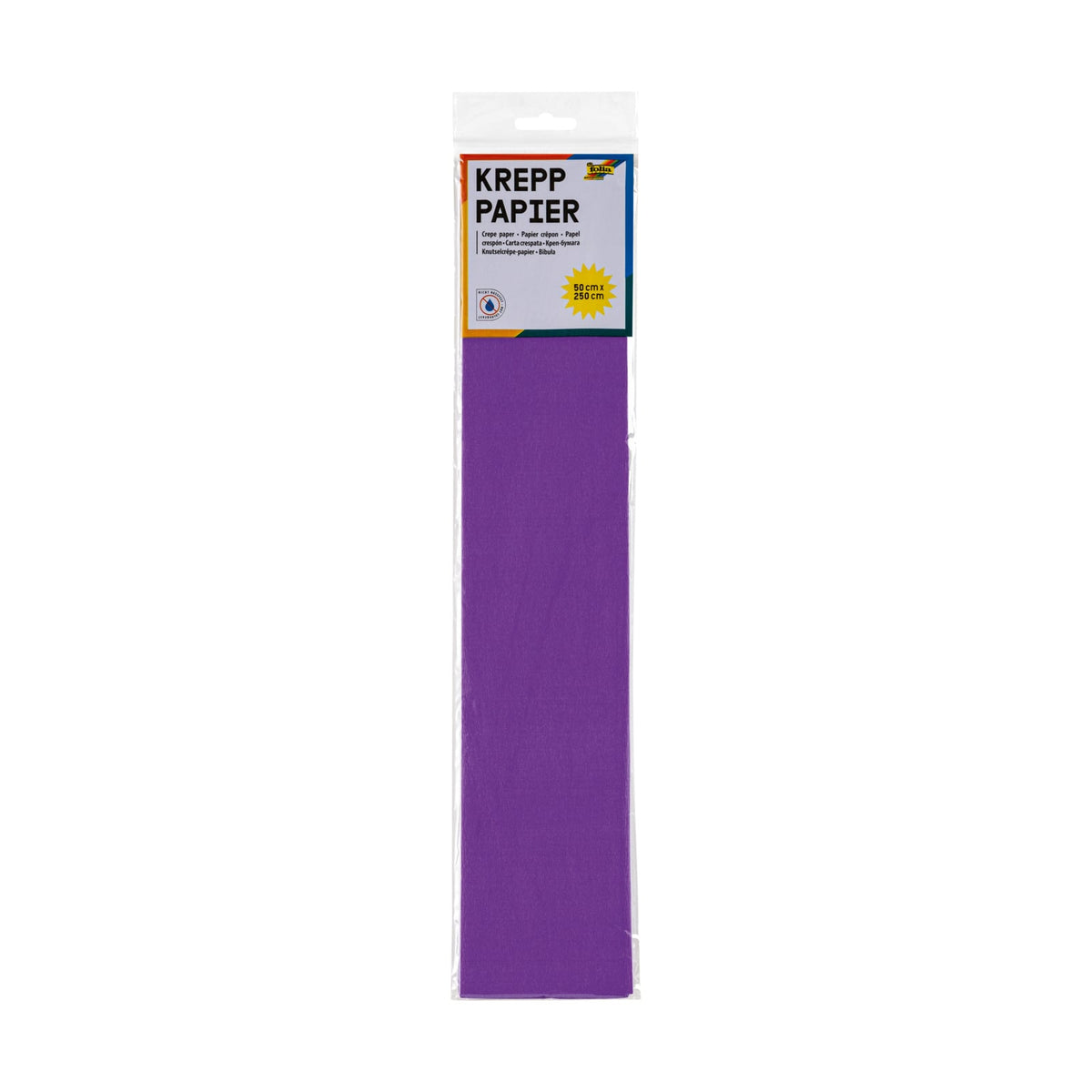 Crepe paper purple