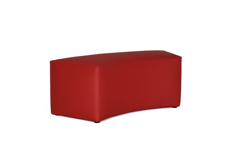 Curved pouffe