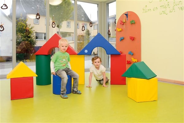 Softplay Building Blocks Set Alina, 10-piece, multiple colors available!