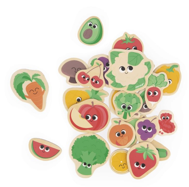 Magnetic Set Vegetables and Fruits 24 pieces