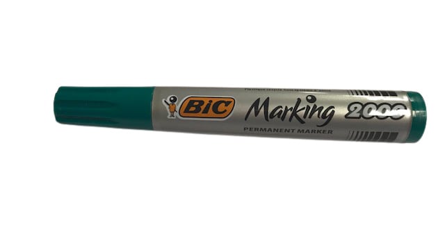 BiC Permanent marker black, red, green or blue per piece