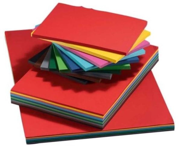 Drawing paper colored A3, 120 gsm. 10 colors x 25 sheets