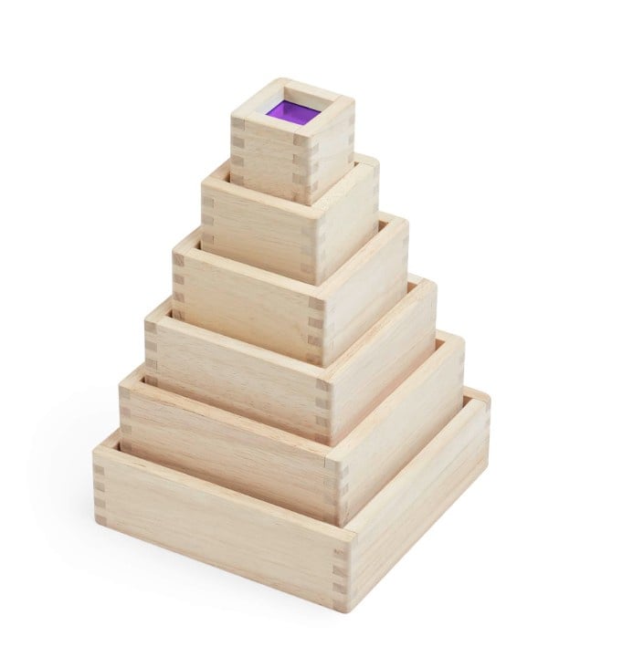Set piramidevormige spiegels