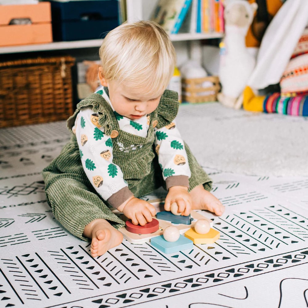 Wooden puzzle animals & shapes