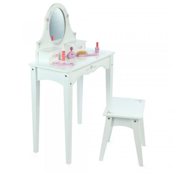 Dressing table with matching stool